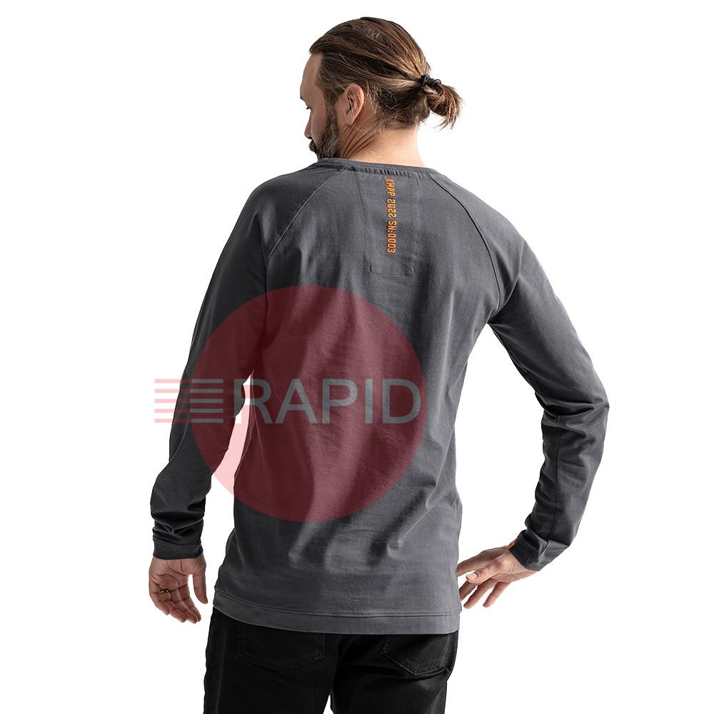 803950014FF  Kemppi Wear 0003 Dark Grey Male Long Sleeve T-Shirt - Large